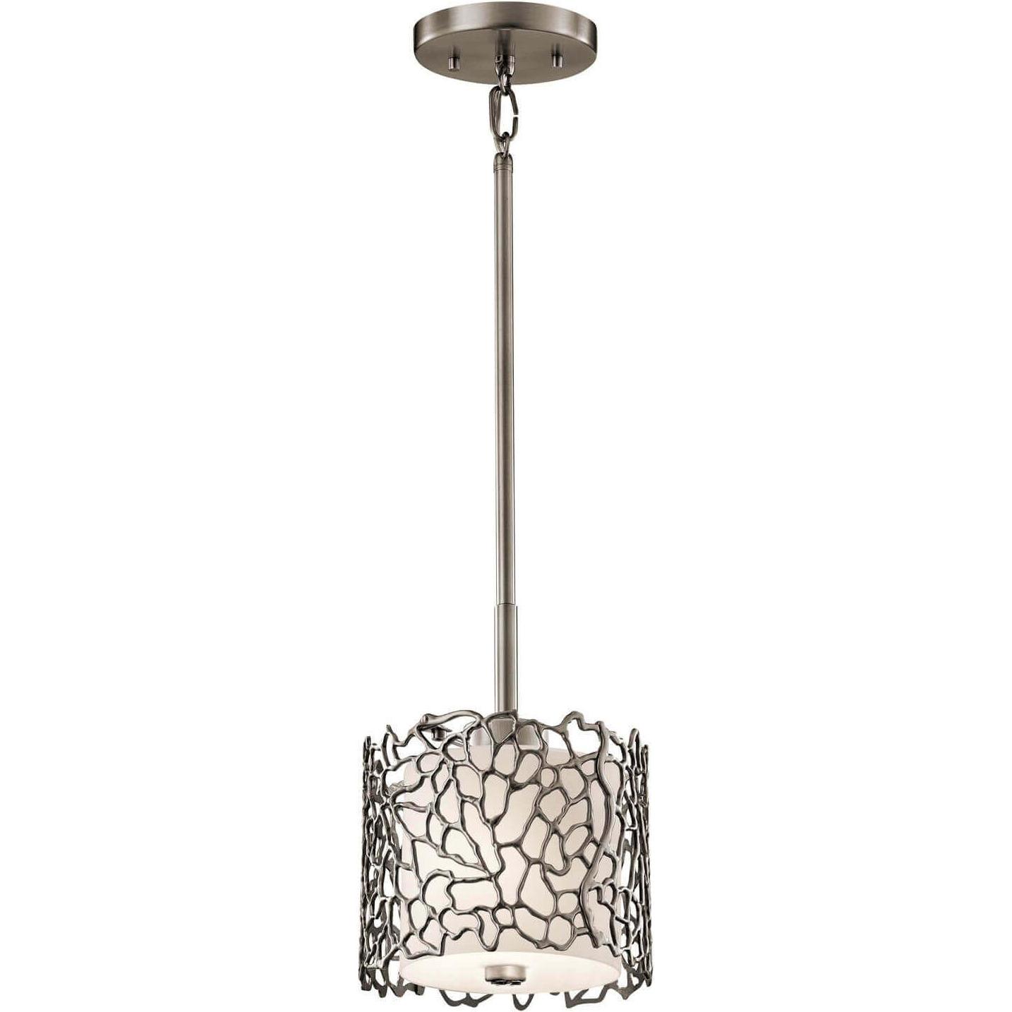 Elstead Lighting, Pendelleuchte, Silver Coral Hängeleuchte E27 15cm Klassisches Zinn (E27)