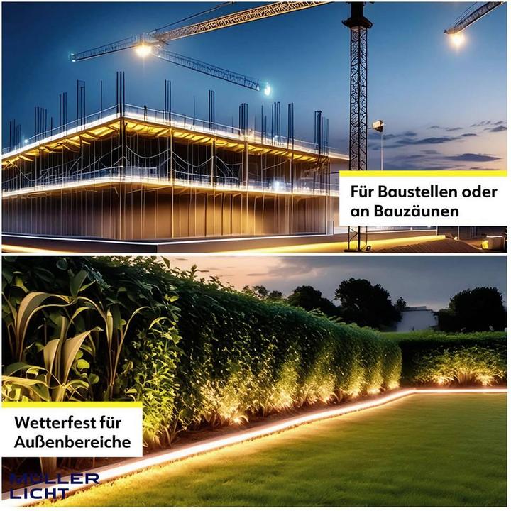 Produktbild Müller Licht MÜLLER-LICHT LED-Strip Power Stripe 25m, 290 W, 25000 lm, 2700 K, IP44, warmweiss (Warmweiss, 2500 cm, Indoor, Outdoor)