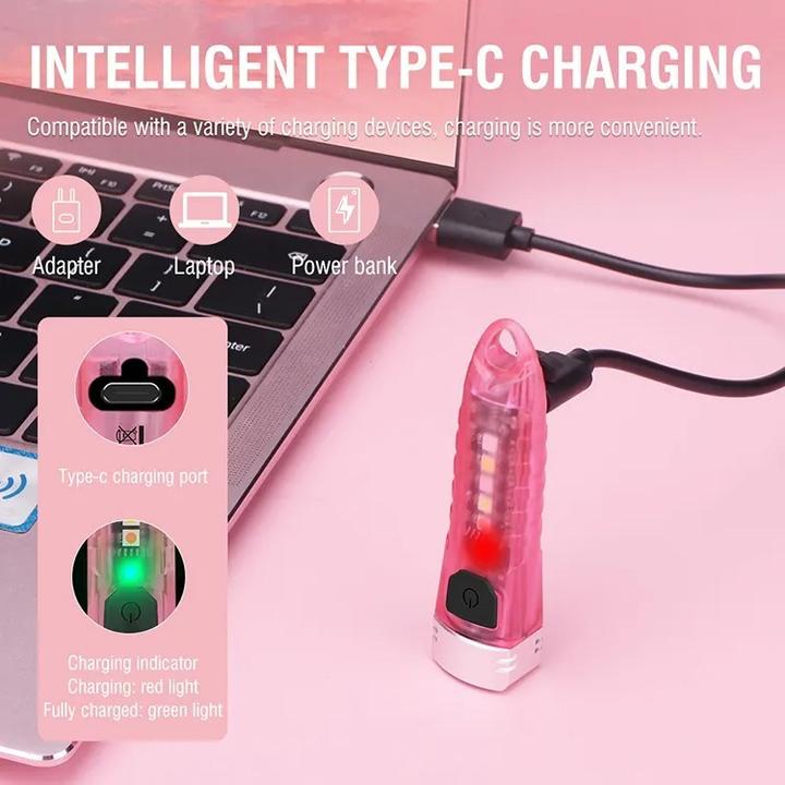 Actual product image Boruit V1 Led flashlight - 12 Modes - 400 Lumens (7.30 cm, 400 lm)