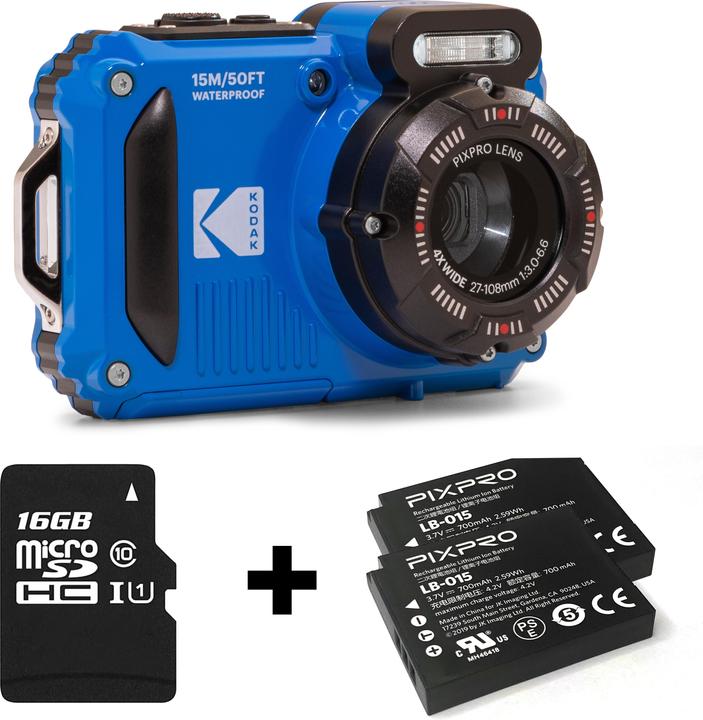 Kodak WPZ2 (4.9 - 19.6 mm, 16.35 Mpx, 1/2,3'')
