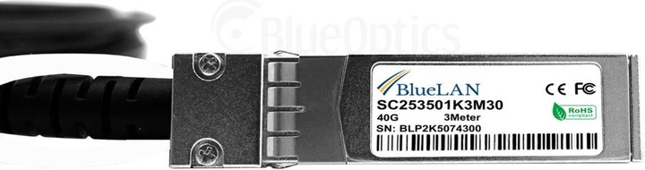 Produktbild BlueLAN Siemon SFPPQSFP30-01 kompatibles QSFP DAC SC253501K1M30