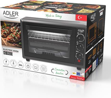 Image du produit Adler AD 6023 Four électrique, 26 L, Noir