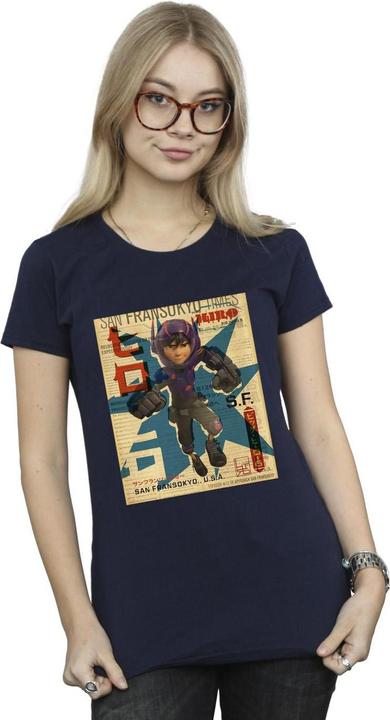 Produktbild Disney Big Hero 6 Baymax Hiro Newspaper TShirt (M)