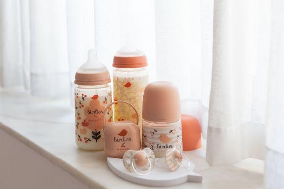 Actual product image Suavinex Schnullerbox Birdies rosa
