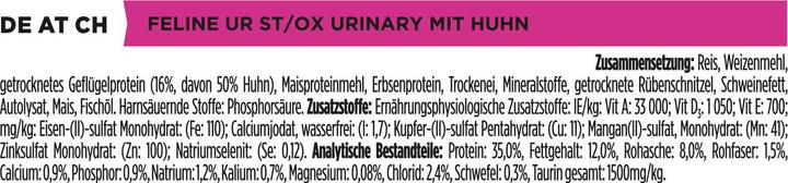 Produktbild Purina ONE PPVD UR St/Ox Urinary Chkn Cat1.5kg (Adult, 1 Stk., 1500 g)
