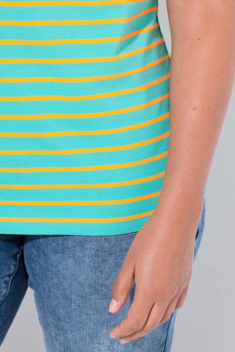 Image du produit Laurasøn T shirt rayé à col rond et manches 1/2 (40)