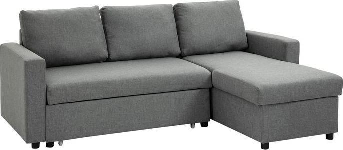 Actual product image Swisshandel24 Corner sofa with sleeping function Storage space Corner sofa with bed box Chaise longue Sofa bed (Corner sofa)