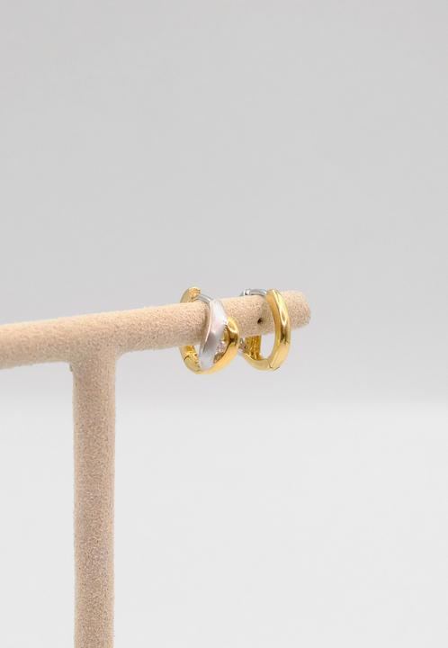 Image du produit Muau Créoles (750, Or blanc, Or jaune 18 K)