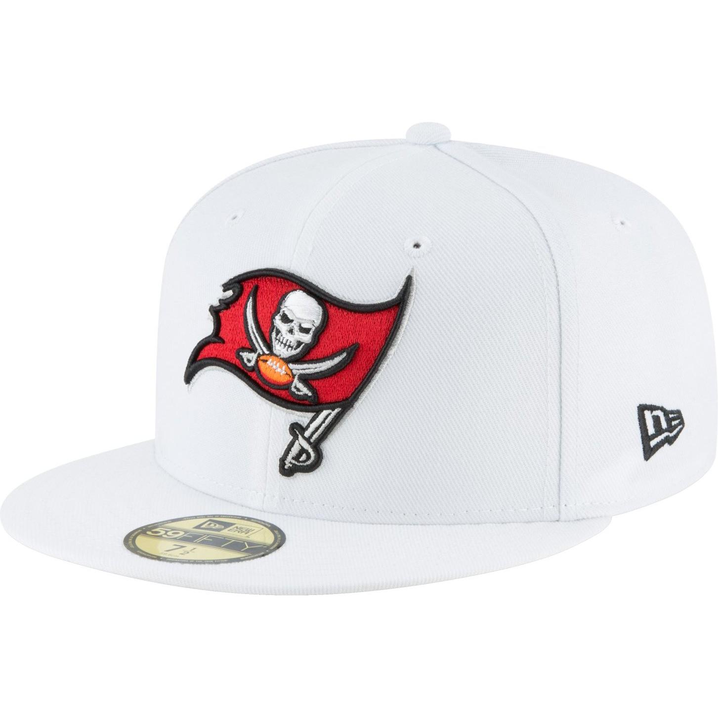 New Era, Herren, Cap, 59Fifty Cap - NFL Tampa Bay Buccaneers - 7 1/2, Weiss, (7 1/2)