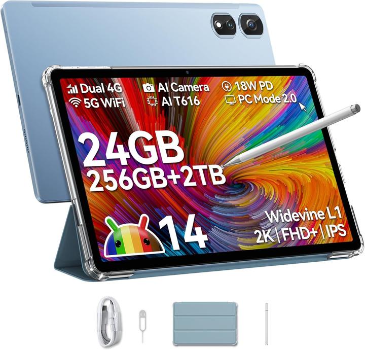Actual product image Blackview Tab 16 Pro Tablet (4G, 11", 256 GB, Blue)