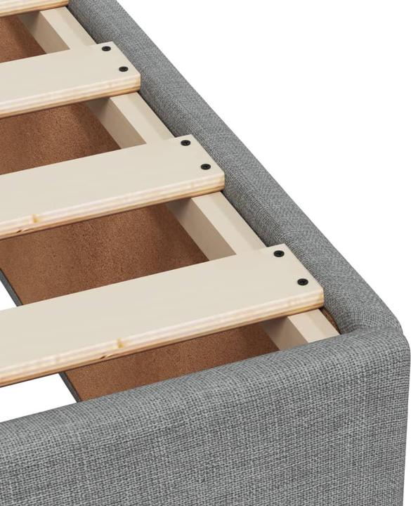 Produktbild VidaXL Bo x springbett mit Matratze 90 x 200 cm Stoff (90 x 200 cm, 90 x 200 cm)
