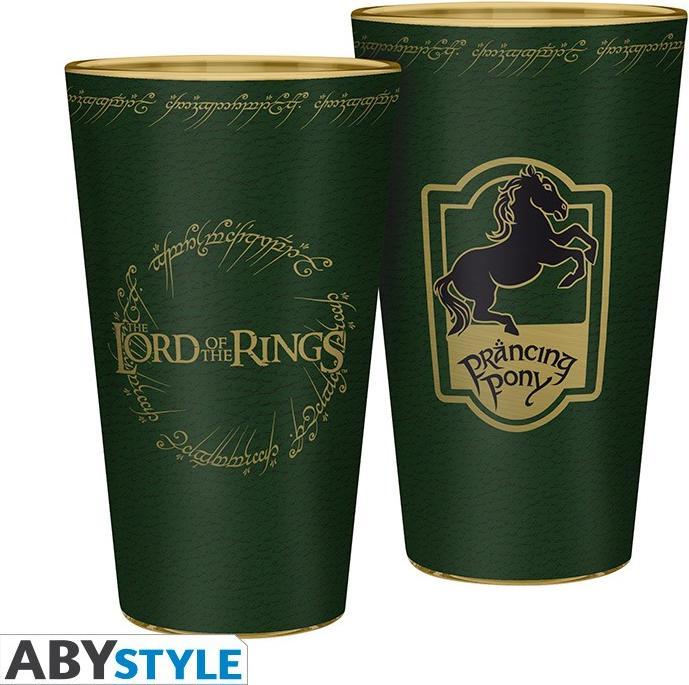 Produktbild ABYstyle Il Signore degli Anelli Large Glass 400ml Pracing Pony
