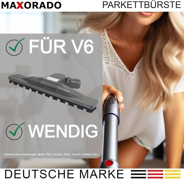 Actual product image Maxorado Parkettdüse für Dyson V6
