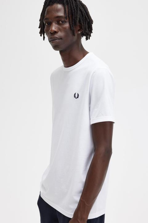 Image du produit Fred Perry Ringer T-Shirt black (XL)