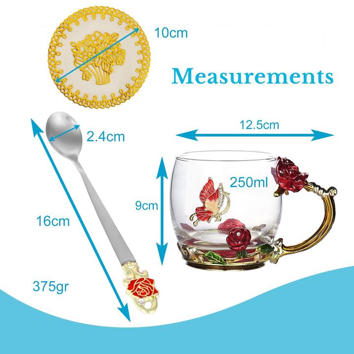 Produktbild Intirilife Schmetterling Teetasse (1x)