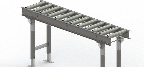 Actual product image Gura Roller conveyor, steel frame with steel rollers galvanized