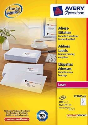 Actual product image Avery Address labels ultragrip