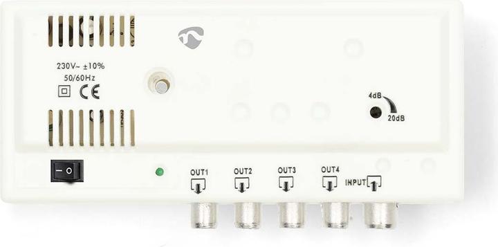 Actual product image Nedis CATV-Verstärker | Verstärkung dBi (bei Antennenkabel): 20 dB | 47 - 694 MHz | Anzahl der Ausgä (Amplifier)