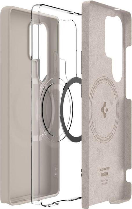 Actual product image Spigen Silicone Fit Mag case for Samsung Galaxy S25Ultra - titanium (Samsung Galaxy S25 Ultra)