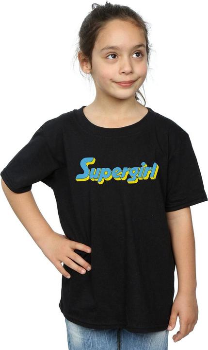 Produktbild Supergirl Text Logo TShirt Mädchen (152, 158)