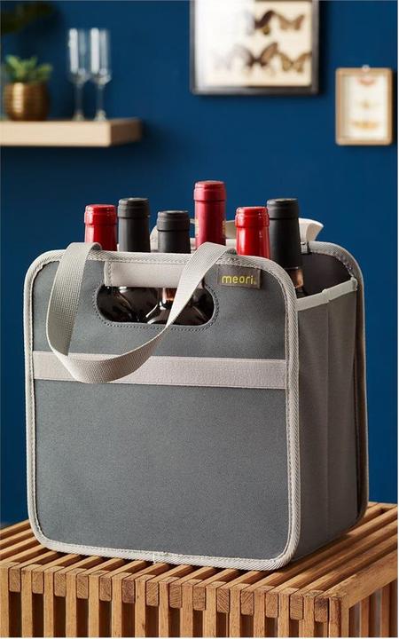 Actual product image Meori Bottle carrier (6 bottles, 26.50 x 17.80 x 26.50 cm)