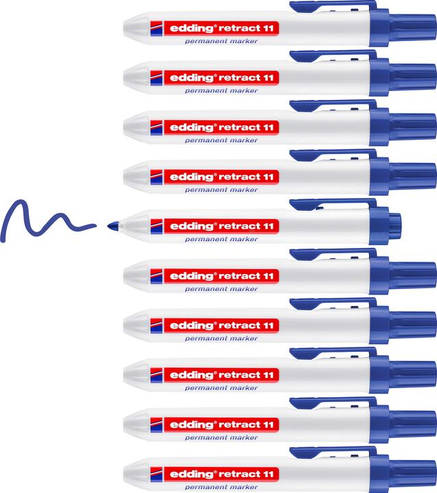 Produktbild Edding Permanent Marker 11 blau (Blau, 3 mm, 1 x)