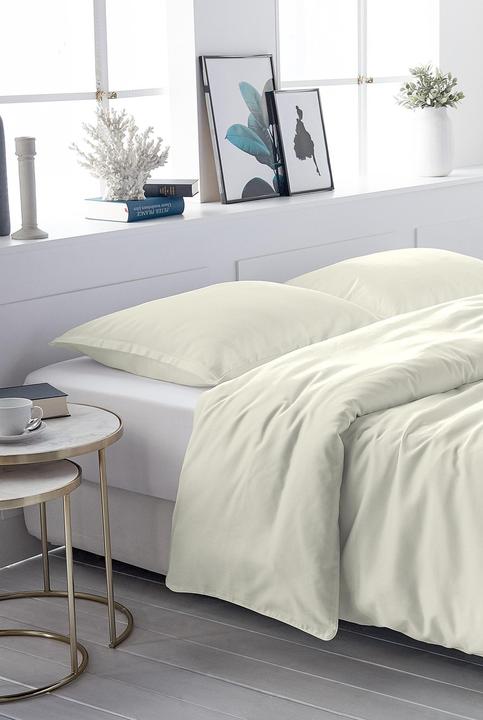 Image du produit Living Home Uni satin (Set de linge de lit, 160 x 210 cm, 65 x 100 cm)