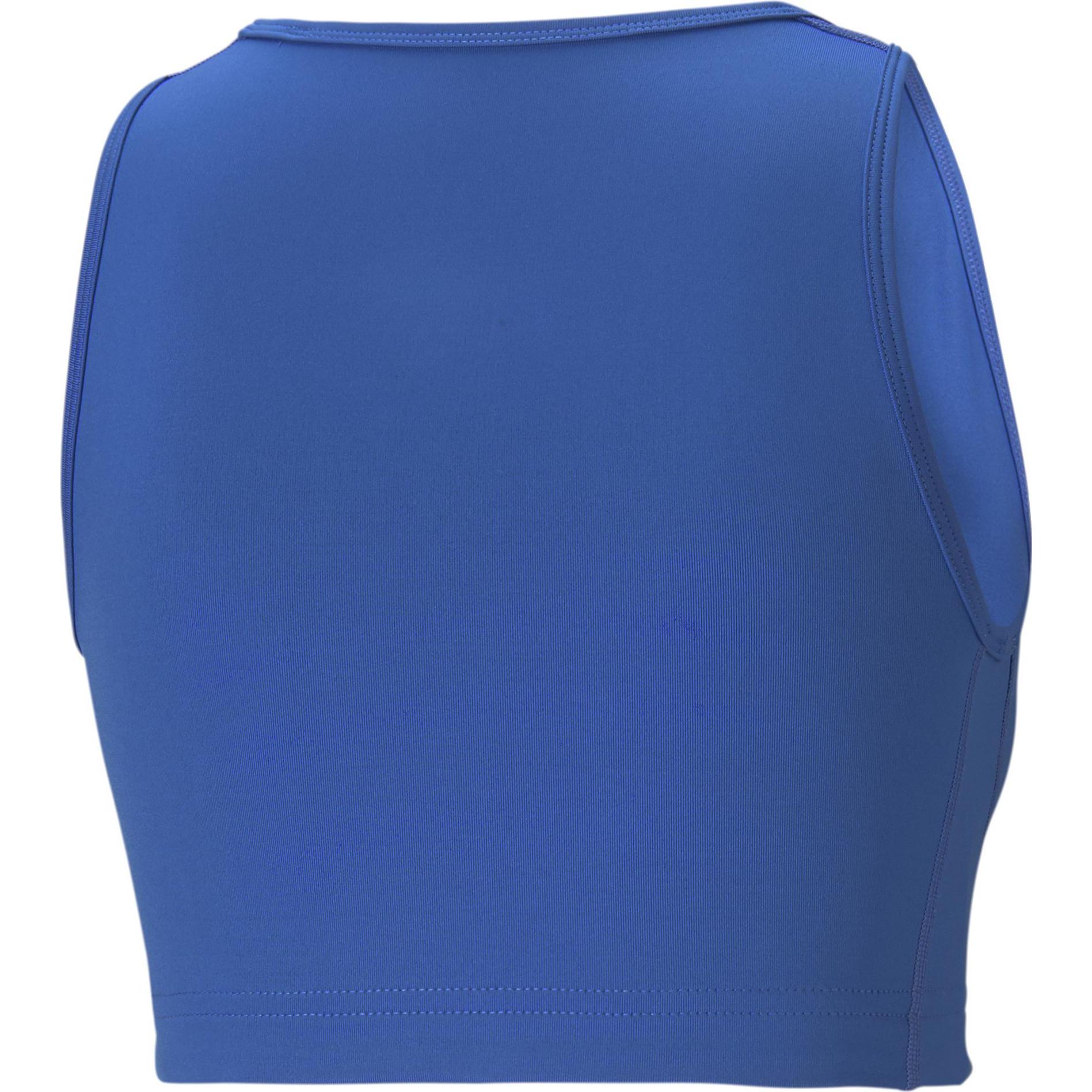 Thumbnail - Puma, Damen, Sportshirt, Cross the Line Crop Top W2.0-519670 (M), Blau, M