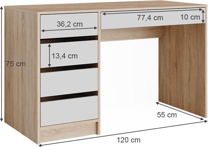 Produktbild Vicco Sherry mit Spiegel (120 x 75 x 55 cm)