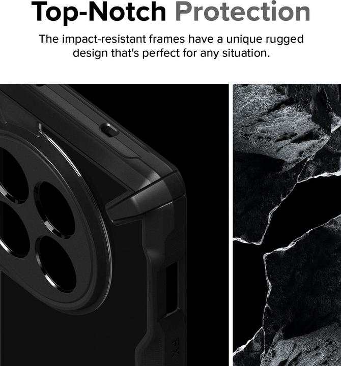 Actual product image Ringke Case for Oneplus 12 FUSION X BLACK (OnePlus 12)