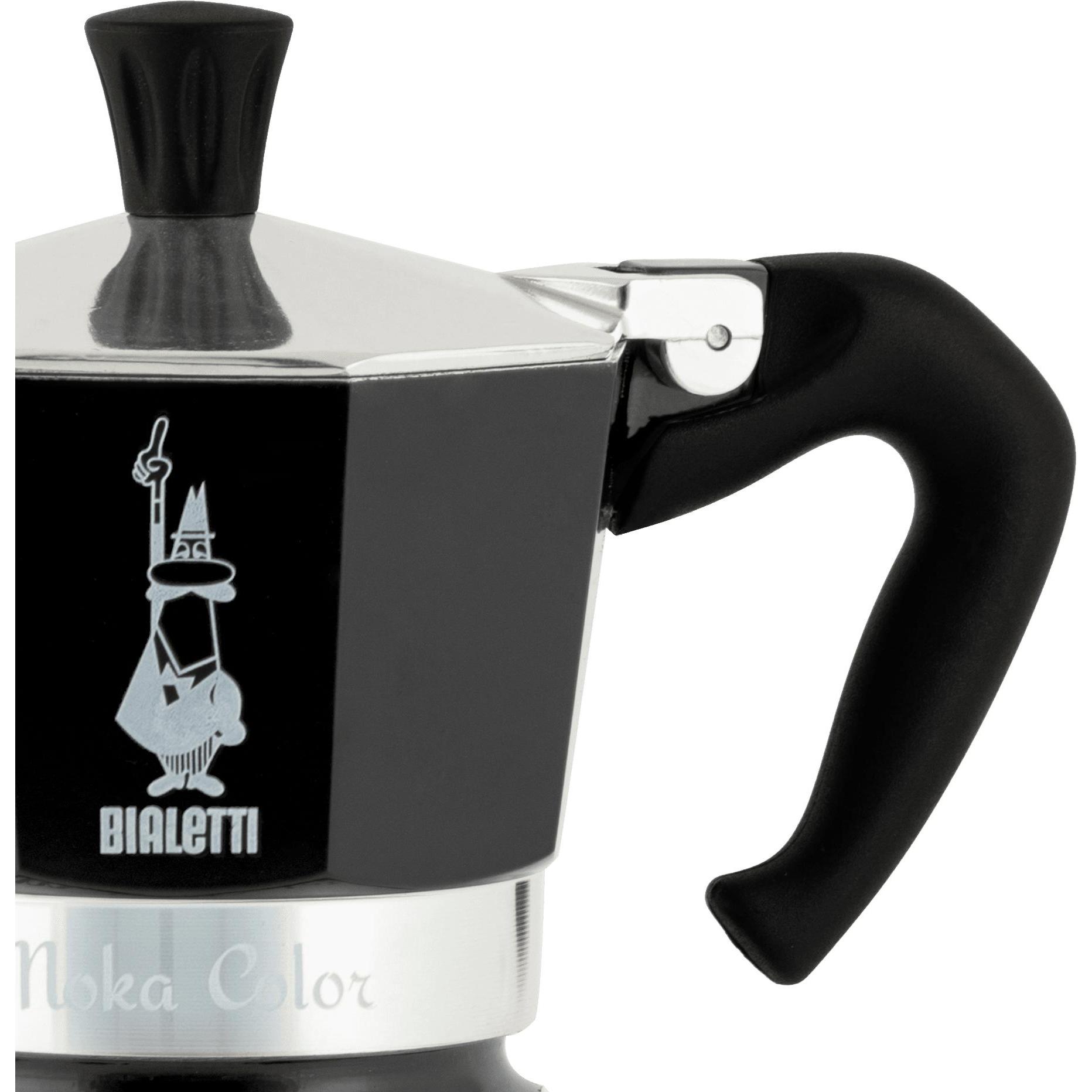 Bialetti Moka 1 tazza, Caffettiera moka, Nero