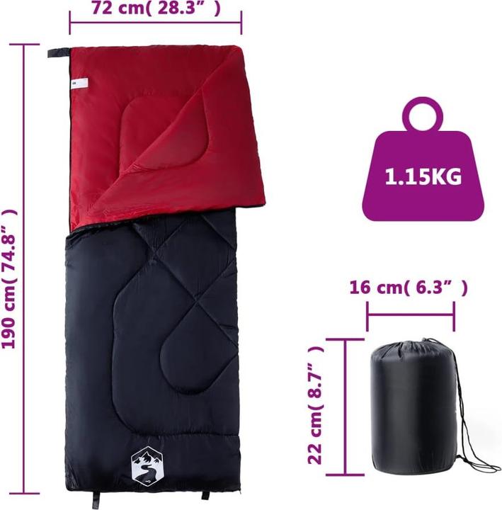 Produktbild vidaXL Schlafsack (190 cm)