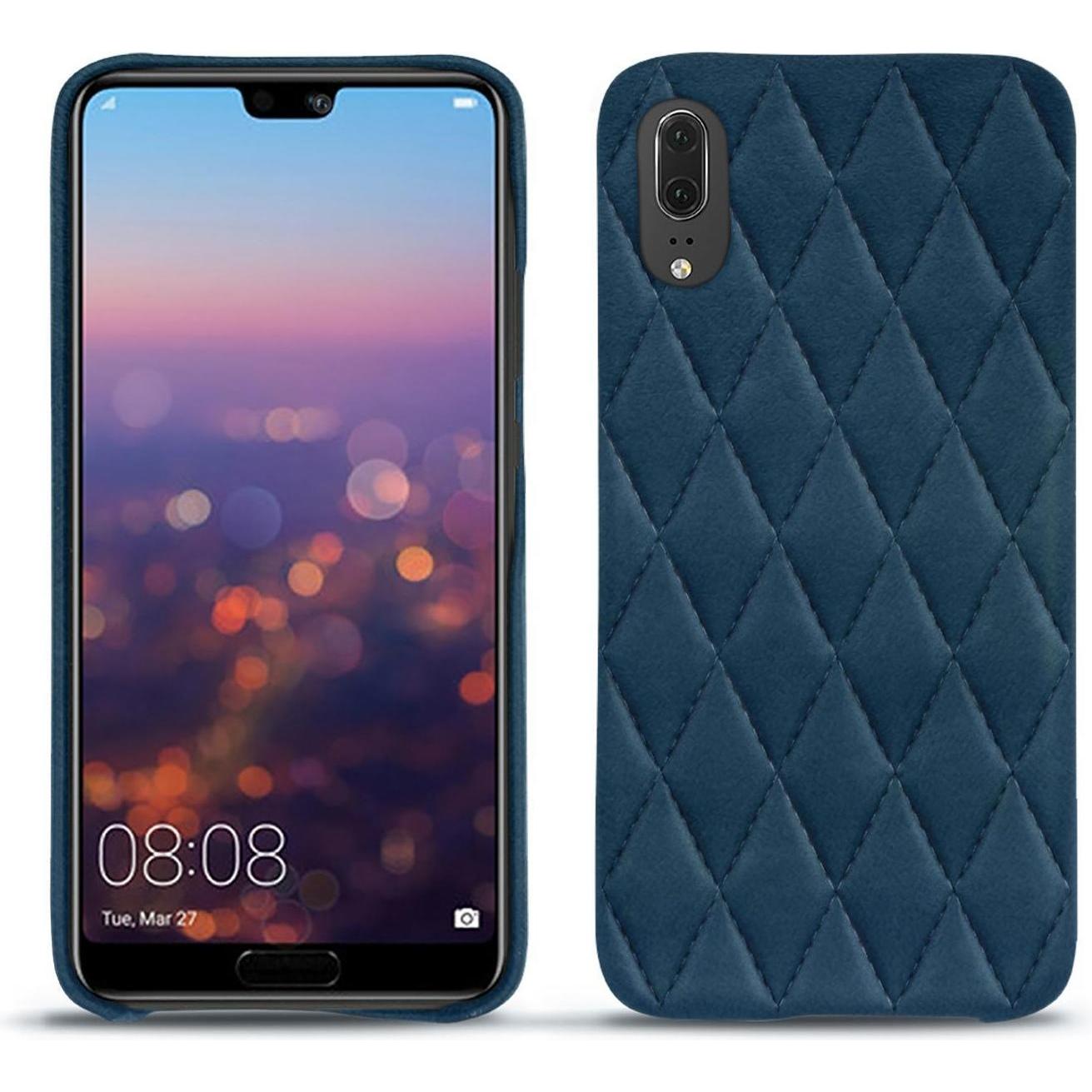 Noreve Lederschutzhülle (Huawei P20), Smartphone Hülle, Blau