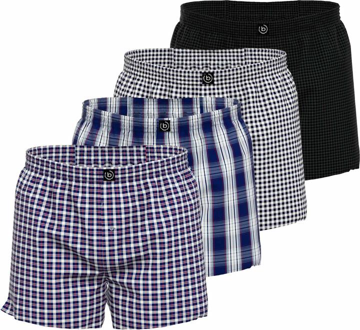 Produktbild Bugatti Web-Boxershorts Casual Bequem sitzend Helsinki (XXL, 4er Pack)