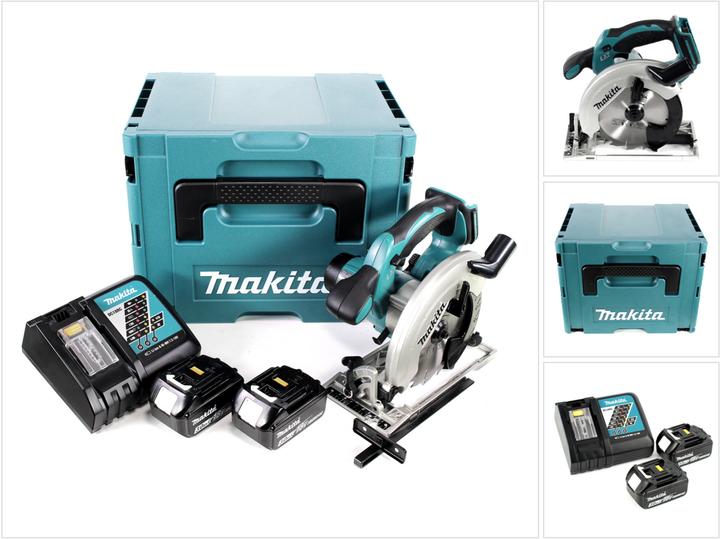 Actual product image Makita DSS 611 RFJ cordless circular saw 18V 165 mm in Makpac + 2x 3.0Ah battery + charger