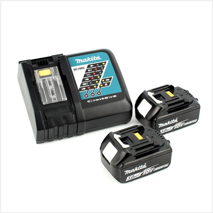 Actual product image Makita DSS 611 RFJ cordless circular saw 18V 165 mm in Makpac + 2x 3.0Ah battery + charger