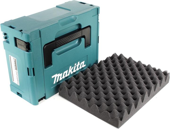 Actual product image Makita MAKPAC 2 system case - with universal insert for 18 V battery tools screwdrivers saws Schl