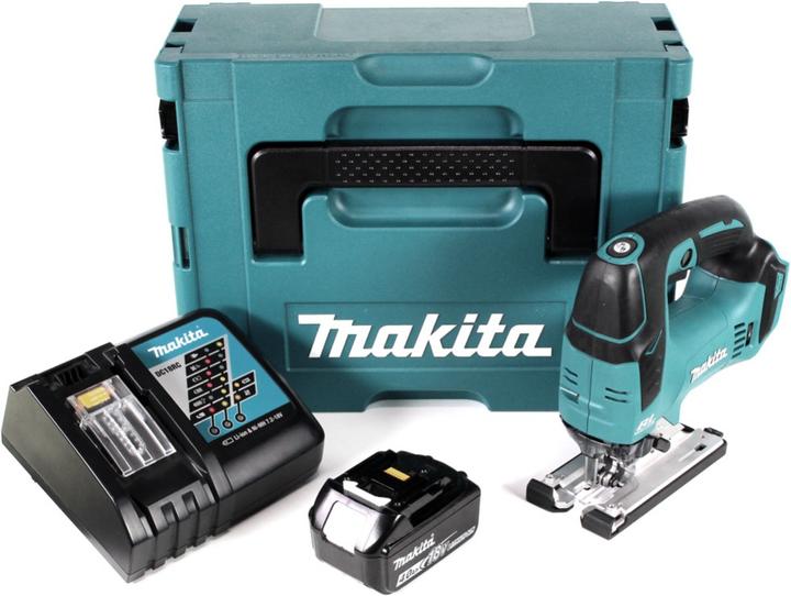 Actual product image Makita DJV 182 RM1J Battery pendulum jigsaw 18V Brushless + 1x battery 4.0Ah + charger + Makpac