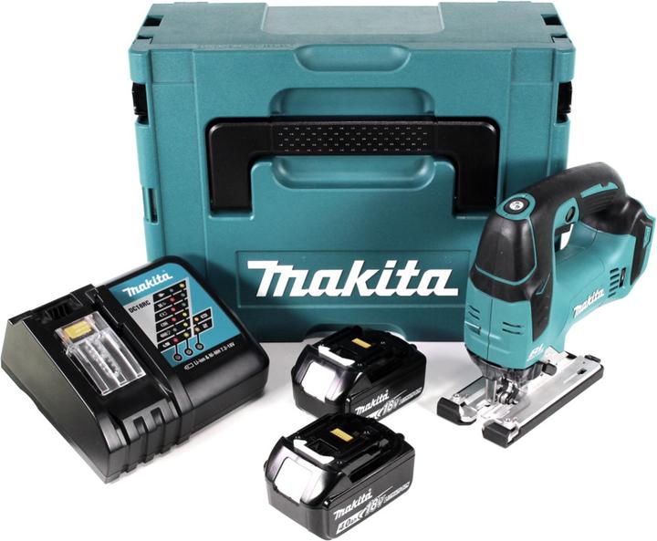Actual product image Makita DJV 182 RMJ Battery pendulum jigsaw 18V Brushless + 2x battery 4.0Ah + charger + Makpac