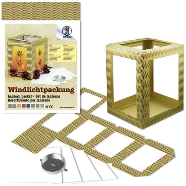 Ursus, Windlicht, Windlichtpackung 10x12cm gold (1 x)