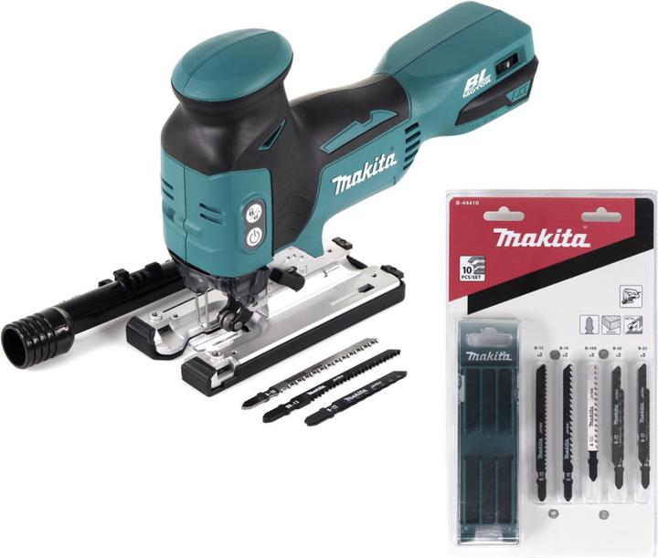 Produktbild Makita DJV 181 Z Akku Pendelhubstichsäge 18V Brushless Solo + 17x Sägeblatt - ohne Akku, ohne Ladege