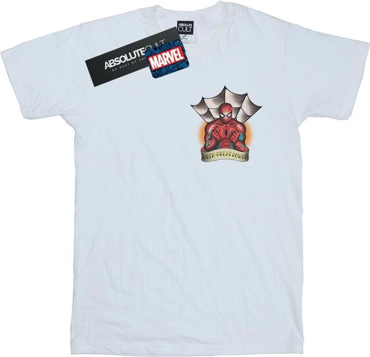 Produktbild SpiderMan Tattoo Breast Print TShirt (4XL)