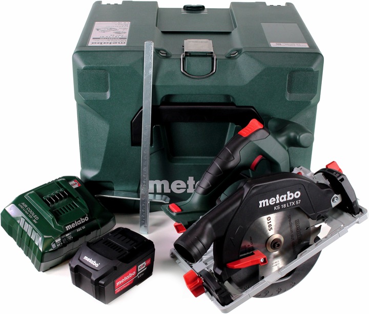 Produktbild Metabo KS 18 LTX 57 Akku Handkreissäge 18V 165x20mm + 1x Akku 5,2 Ah + Ladegerät + MetaLoc