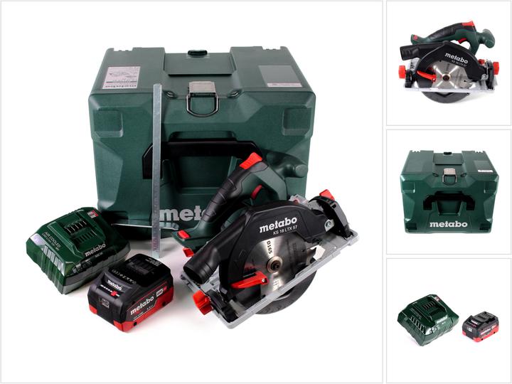 Produktbild Metabo KS 18 LTX 57 Akku Handkreissäge 18V 165x20mm + 1x Akku 5,5Ah + Ladegerät + MetaLoc