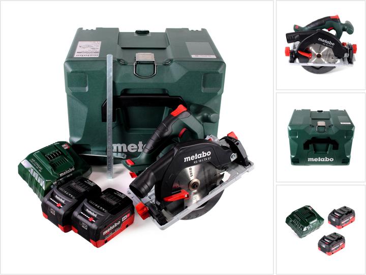 Actual product image Metabo KS 18 LTX 57 Battery Circular Saw 18V 165x20mm + 2x Battery 5,5Ah + Charger + MetaLoc