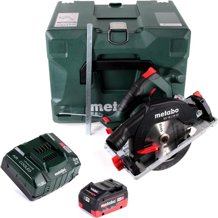 Produktbild Metabo KS 18 LTX 57 Akku Handkreissäge 18V 165x20mm + 1x Akku 8,0Ah + Ladegerät + MetaLoc