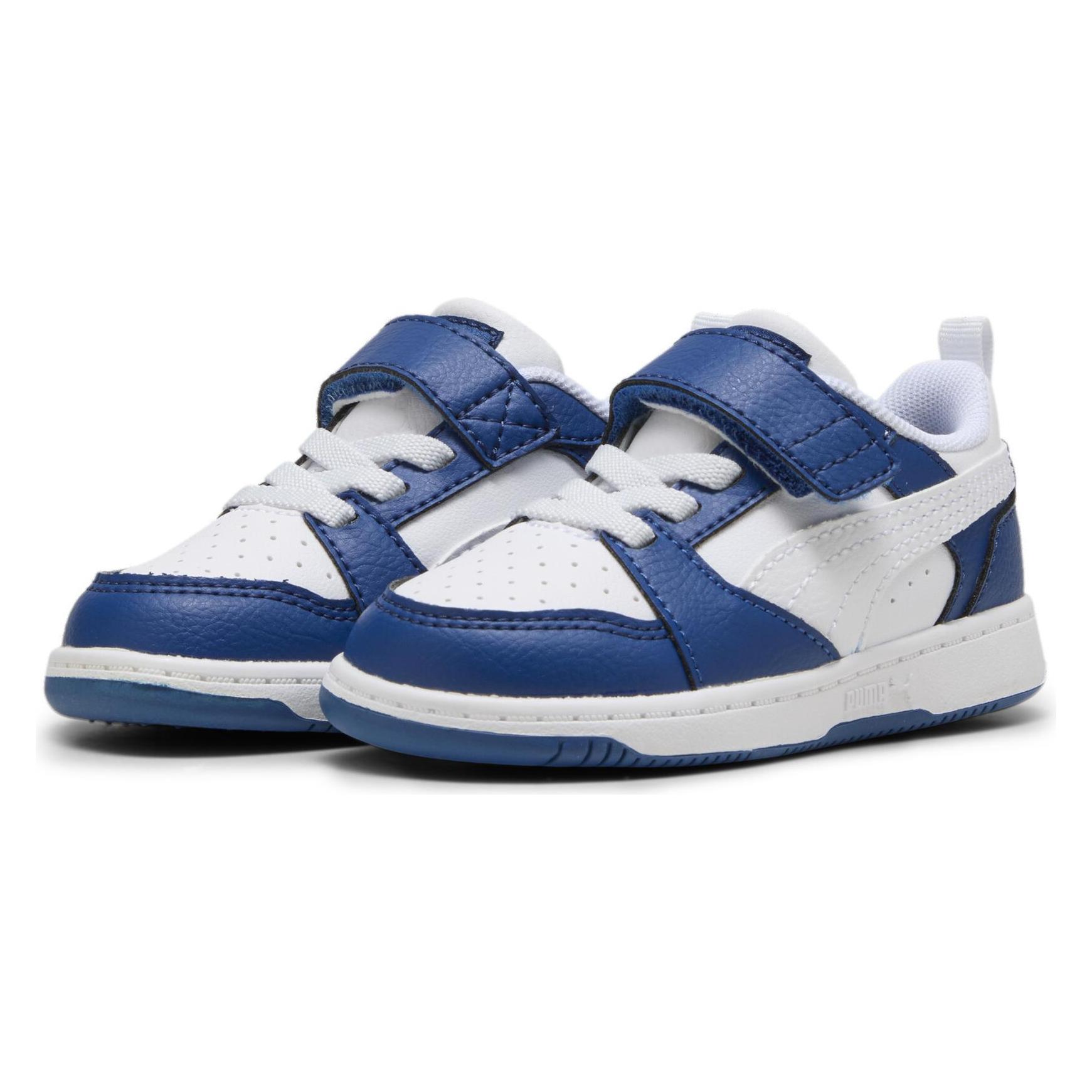 Puma, Meisjes, Sneakers, Terugstoot V6 Lo Ac+ Inf, Blauw, (39)