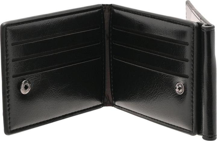 Actual product image Harvey Makin Mad Man Black 3 Fold Money Clip Wallet