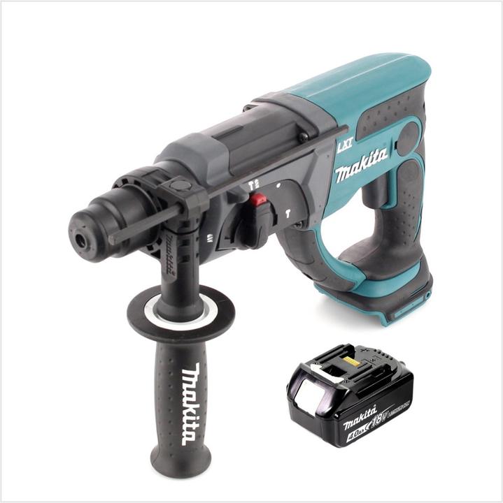 Actual product image Makita DHR 202 M1 Battery combi hammer 18V 2,0J SDS Plus with 1x BL1840 B 4,0 Ah battery (Rechargeable battery operated)