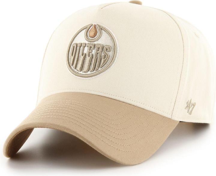 47 Brand Snapback Cap - Side Script Edmonton Oilers Beige